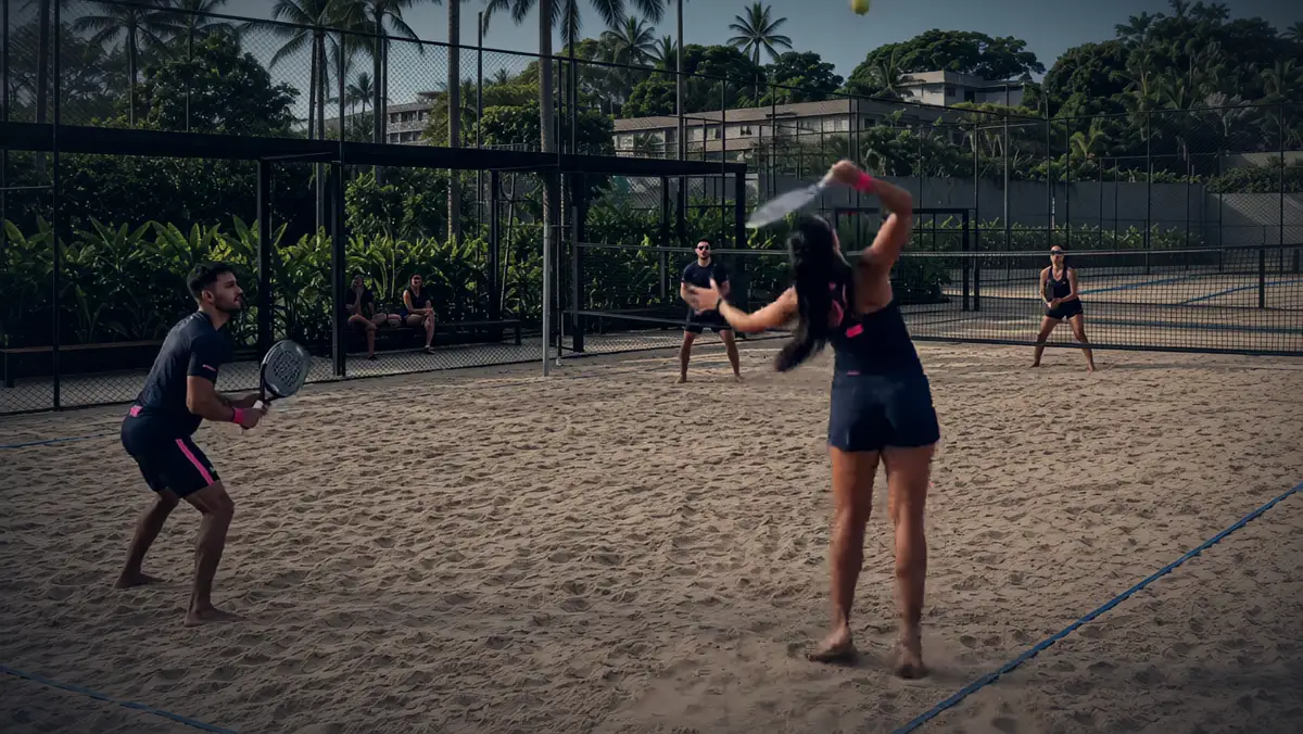 Quadra de beach tennis